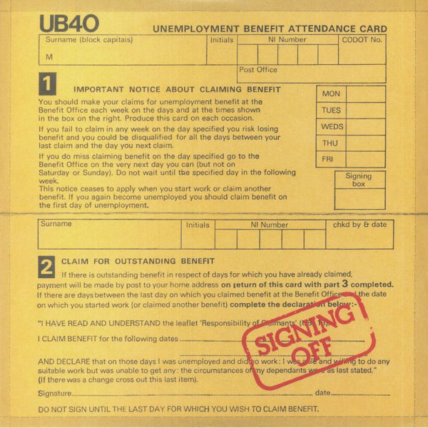 UB40 - Signing Off (2021 Reissue)