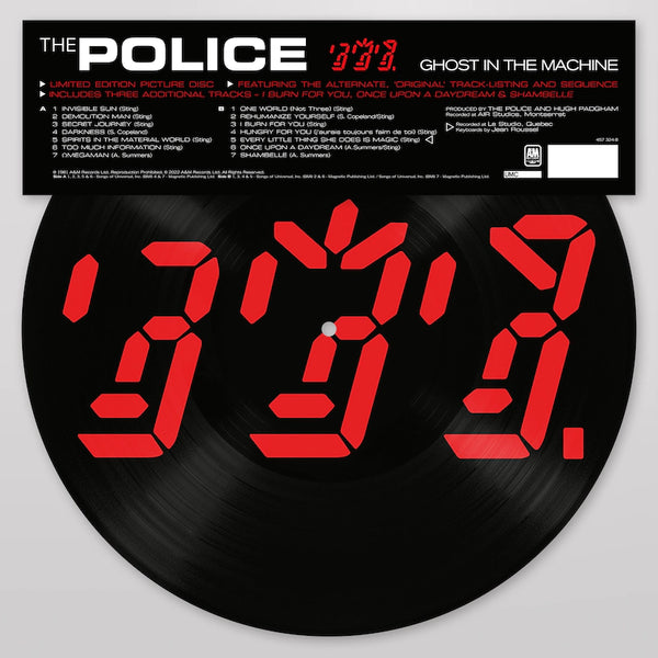 The Police - Ghost In The Machine (2022 Picture Disc Reissue)